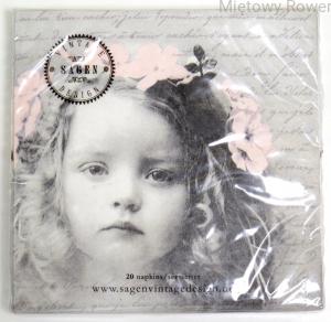SERWETKI decoupage 20szt SWEET GIRL Sagen