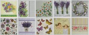 Serwetki decoupage RÓŻNE zestaw 10 szt