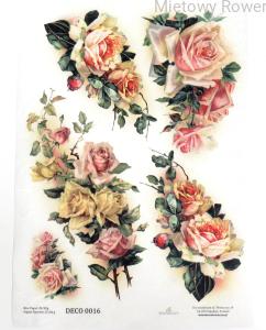 PAPIER RYŻOWY A4 PĄKI RÓŻ