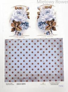 PAPIER RYŻOWY A4 KREMOWE RÓŻE