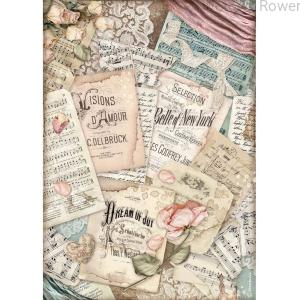 PAPIER RYŻOWY A4 PASSION VISION D'AMOUR  DFSA4541 STAMPERIA
