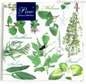 Serwetki decoupage 20szt ZIOŁA