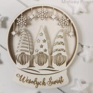 TEKTUROWY SHAKER KULA ŚNIEŻNA SKRZATY -AGATERIA